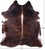 Dark Brindle Natural Cowhide Rug - XX-Large 8' 2"H x 7' 3"W