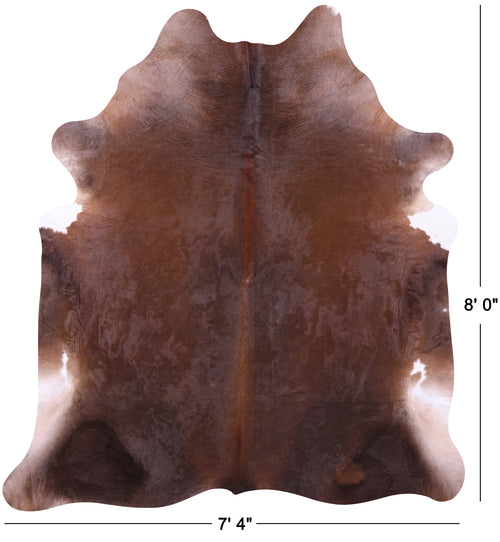 Brown Natural Cowhide Rug - XX-Large 8' 0