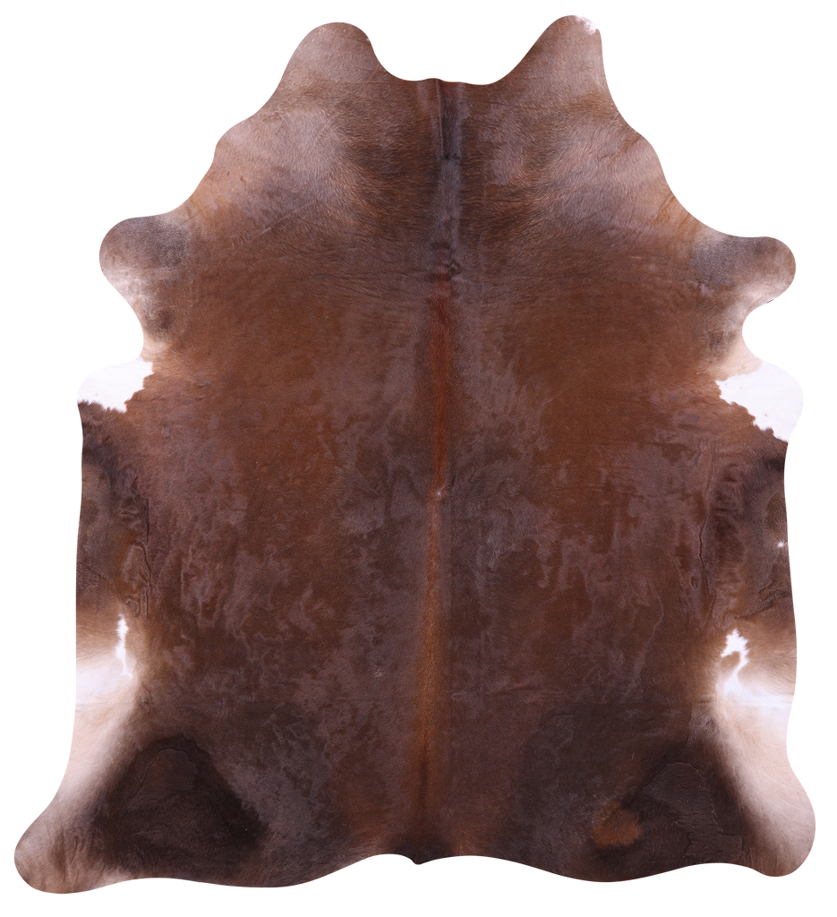 Brown Natural Cowhide Rug - XX-Large 8' 0"H x 7' 4"W