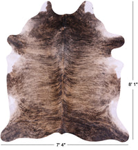 Thumbnail for Light Brindle Natural Cowhide Rug - XX-Large 8' 1