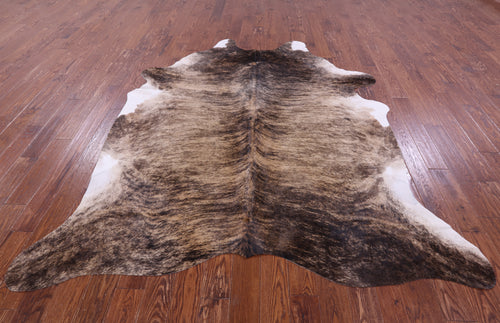 Light Brindle Natural Cowhide Rug - XX-Large 8' 1