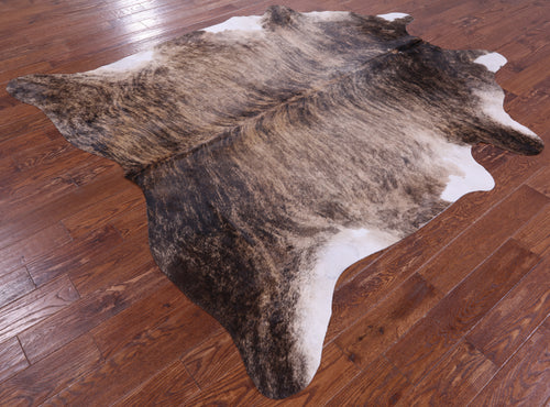 Light Brindle Natural Cowhide Rug - XX-Large 8' 1