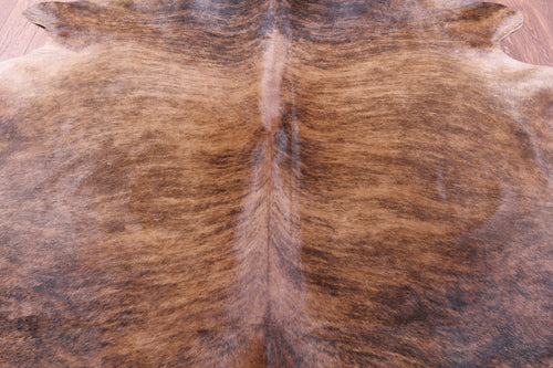 Brown Brindle Natural Cowhide Rug - XX-Large 8' 2