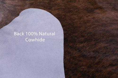 Brown Brindle Natural Cowhide Rug - XX-Large 8' 2