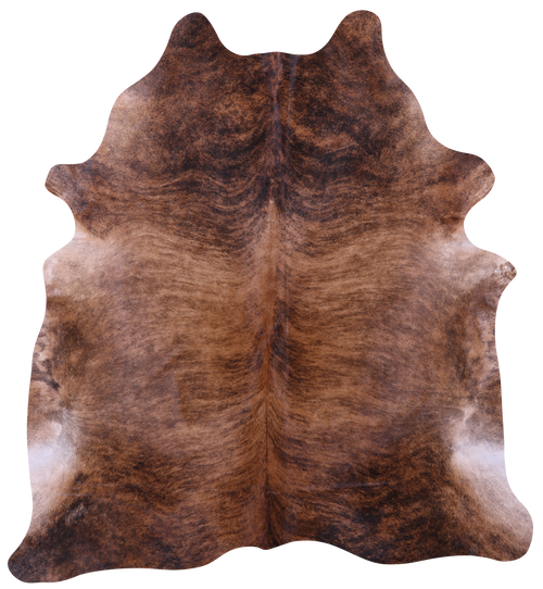 Brown Brindle Natural Cowhide Rug - XX-Large 8' 2