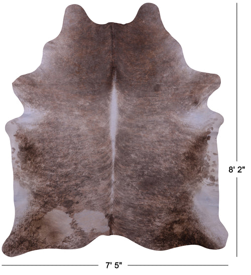 Light Brindle Natural Cowhide Rug - XX-Large 8' 2