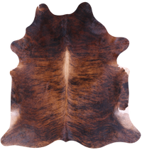 Thumbnail for Brindle Natural Brown Cowhide Rug - XX-Large 8' 3