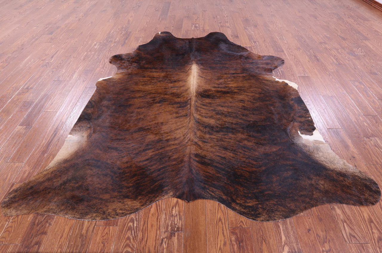 Brindle Natural Brown Cowhide Rug - XX-Large 8' 3"H x 7' 10"W