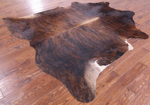 Brindle Natural Brown Cowhide Rug - XX-Large 8' 3