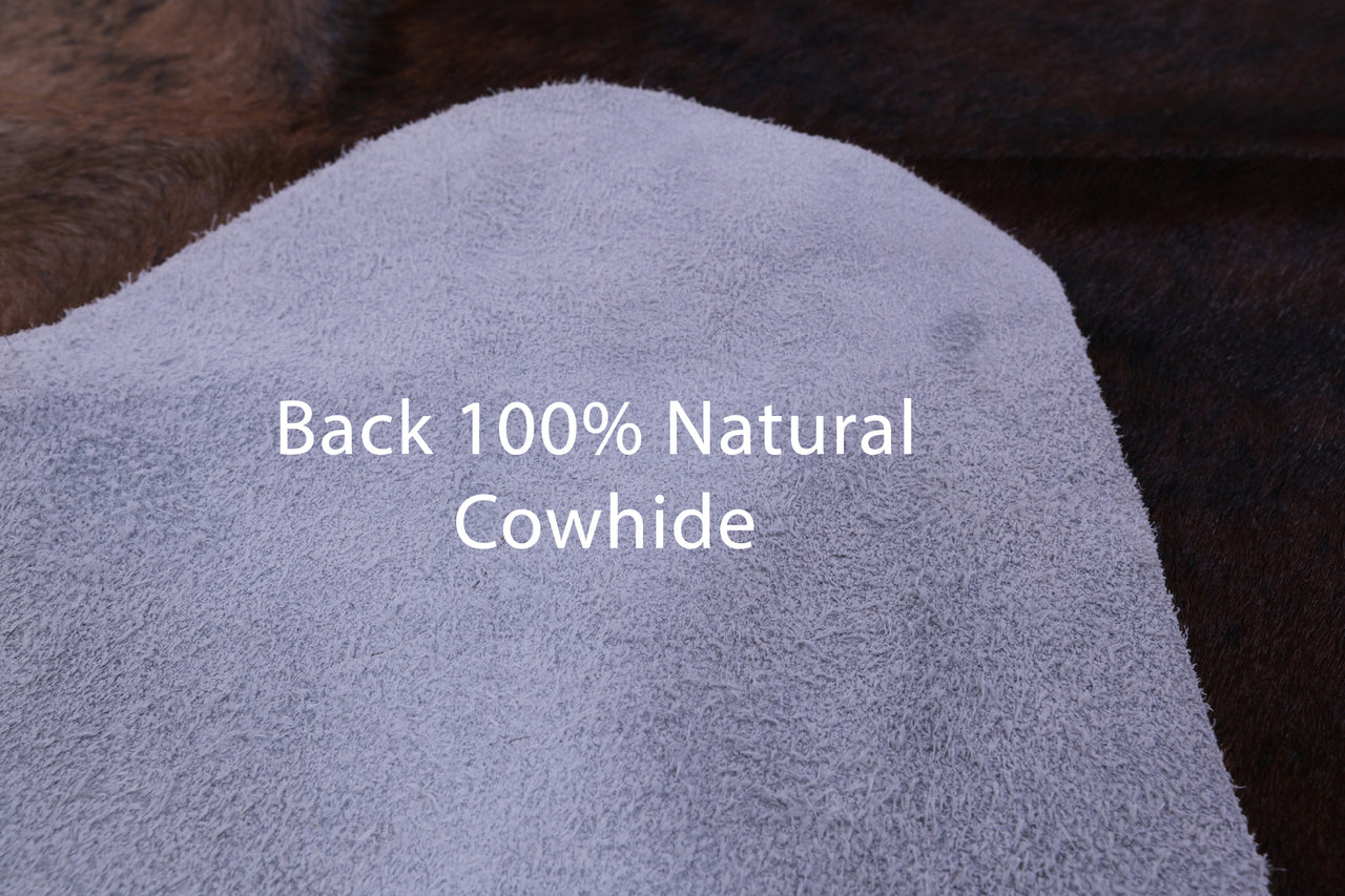 Brindle Natural Brown Cowhide Rug - XX-Large 8' 3"H x 7' 10"W