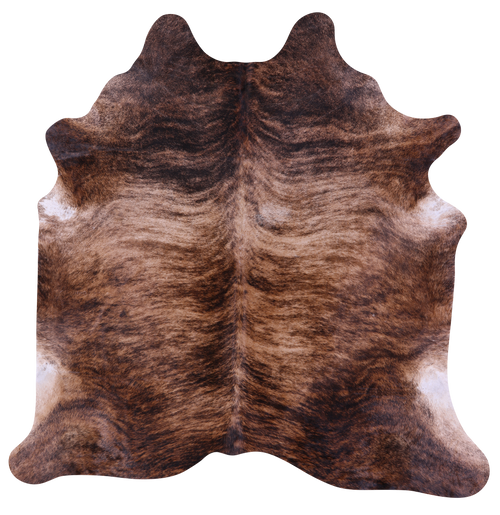 Brindle Natural Brown Cowhide Rug - XX-Large 8' 1