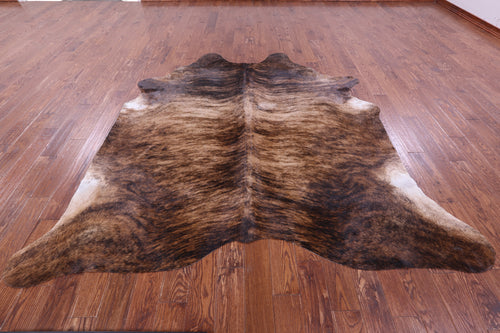 Brindle Natural Brown Cowhide Rug - XX-Large 8' 1