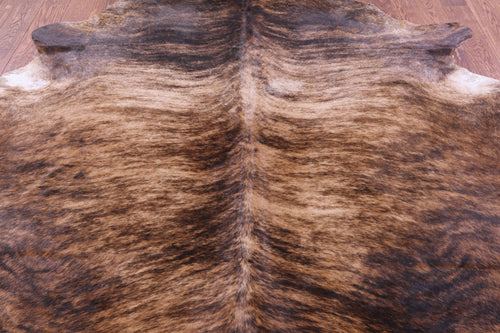Brindle Natural Brown Cowhide Rug - XX-Large 8' 1