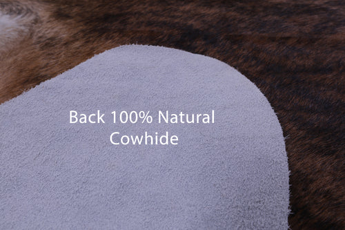 Brindle Natural Brown Cowhide Rug - XX-Large 8' 1