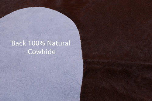 Brown & White Natural Cowhide Rug - XX-Large 8' 0