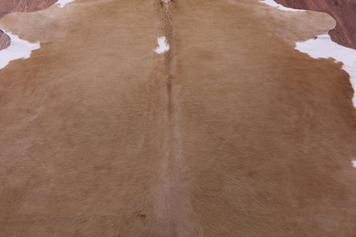 Brown & White Natural Cowhide Rug - XX-Large 8' 4