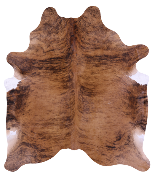 Brindle Natural Brown Cowhide Rug - XX-Large 8' 6"H x 7' 8"W