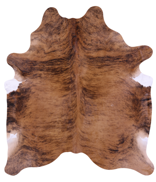 Brindle Natural Brown Cowhide Rug - XX-Large 8' 6