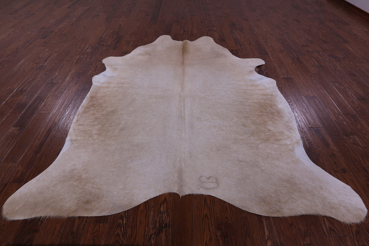 Beige Natural Cowhide Rug