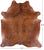 Brindle Natural Brown Cowhide Rug - XX-Large 8' 3"H x 7' 4"W