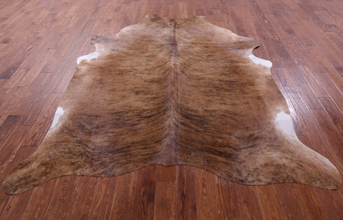 Brown Brindle Natural Cowhide Rug - XX-Large 8' 2