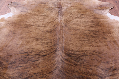 Brown Brindle Natural Cowhide Rug - XX-Large 8' 2
