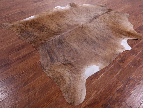 Brown Brindle Natural Cowhide Rug - XX-Large 8' 2