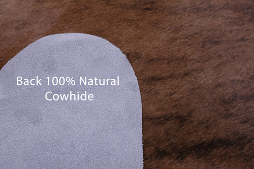 Brown Brindle Natural Cowhide Rug - XX-Large 8' 2