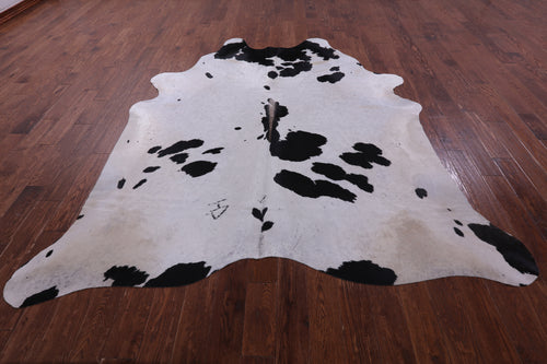 Black & White Natural Cowhide Rug - XX-Large 8' 5