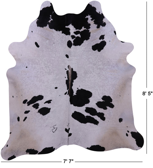 Black & White Natural Cowhide Rug - XX-Large 8' 5