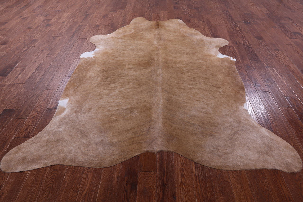 Light Brown Natural Cowhide Rug - XX-Large 8' 7"H x 7' 3"W