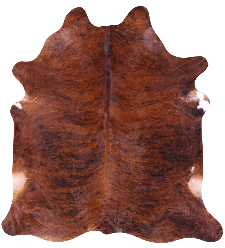 Brindle Natural Brown Cowhide Rug - XX-Large 8' 0"H x 7' 6"W