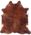 Brindle Natural Brown Cowhide Rug - XX-Large 8' 0"H x 7' 6"W