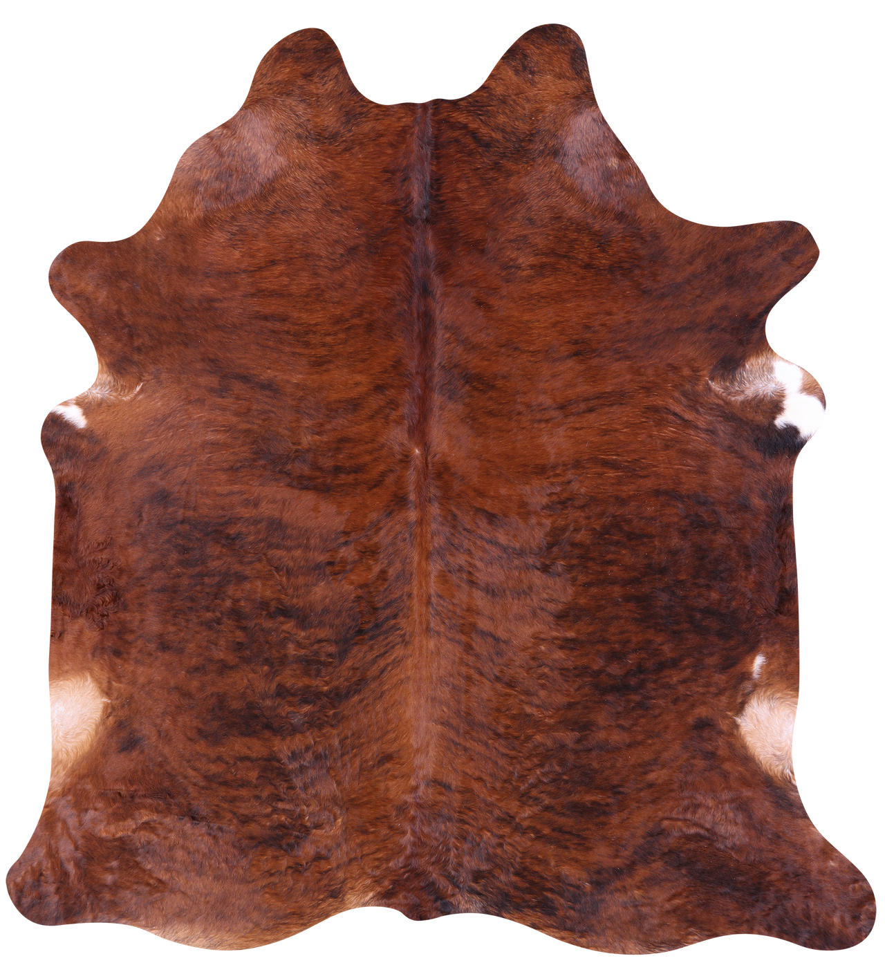 Brindle Natural Brown Cowhide Rug - XX-Large 8' 0"H x 7' 6"W