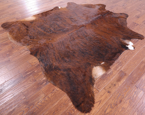 Brindle Natural Brown Cowhide Rug - XX-Large 8' 0