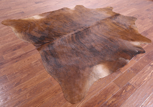 Brindle Natural Brown Cowhide Rug - XX-Large 8' 4