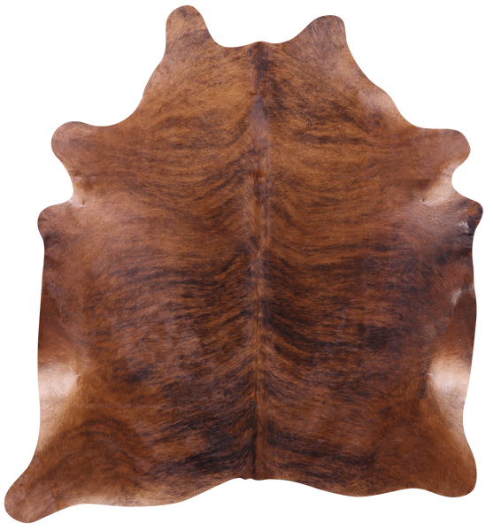 Brindle Natural Brown Cowhide Rug - XX-Large 8' 4"H x 7' 7"W