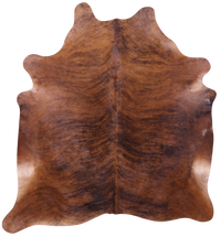 Thumbnail for Brindle Natural Brown Cowhide Rug - XX-Large 8' 4