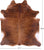 Brown Brindle Natural Cowhide Rug - XX-Large 8' 0"H x 7' 1"W