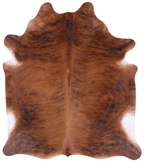 Brown Brindle Natural Cowhide Rug - XX-Large 8' 0