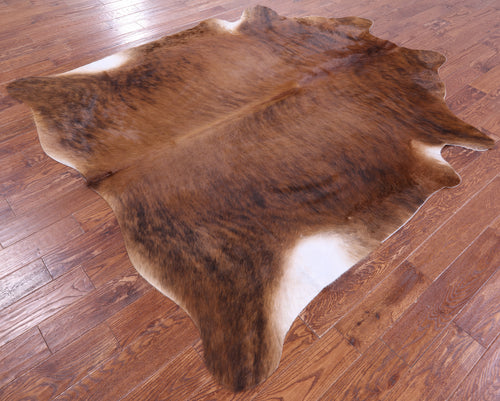 Brown Brindle Natural Cowhide Rug - XX-Large 8' 0