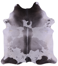 Thumbnail for Grey & White Natural Cowhide Rug