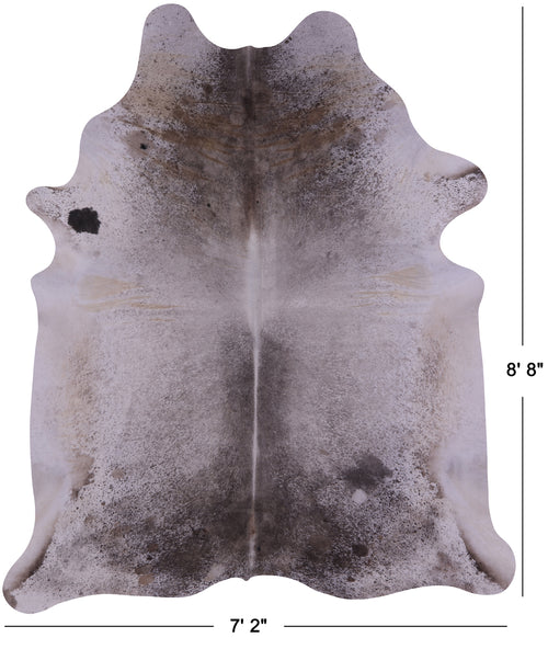 Brown Salt & Pepper Natural Cowhide Rug - XX-Large 8' 8