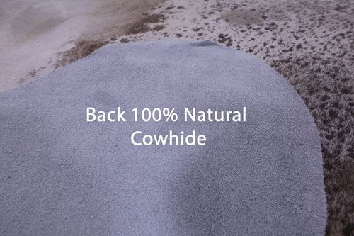Brown Salt & Pepper Natural Cowhide Rug - XX-Large 8' 8