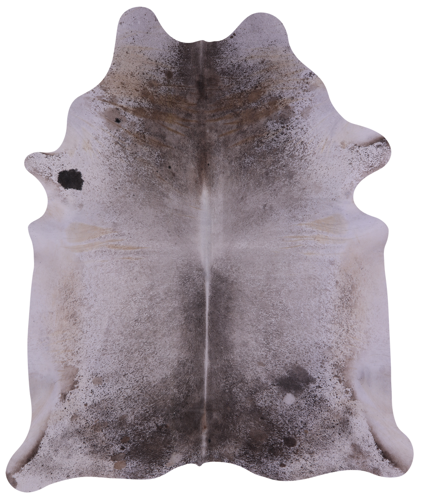 Brown Salt & Pepper Natural Cowhide Rug - XX-Large 8' 8"H x 7' 2"W