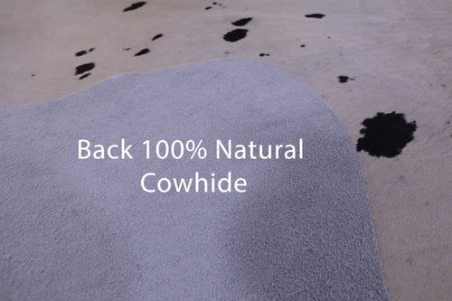 Black & White Natural Cowhide Rug - XX-Large 7' 10