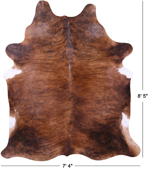 Brindle Natural Brown Cowhide Rug - XX-Large 8' 5