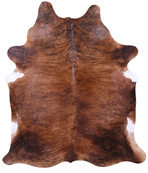 Brindle Natural Brown Cowhide Rug - XX-Large 8' 5"H x 7' 4"W