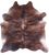 Brindle Natural Brown Cowhide Rug - XX-Large 8' 2"H x 7' 9"W
