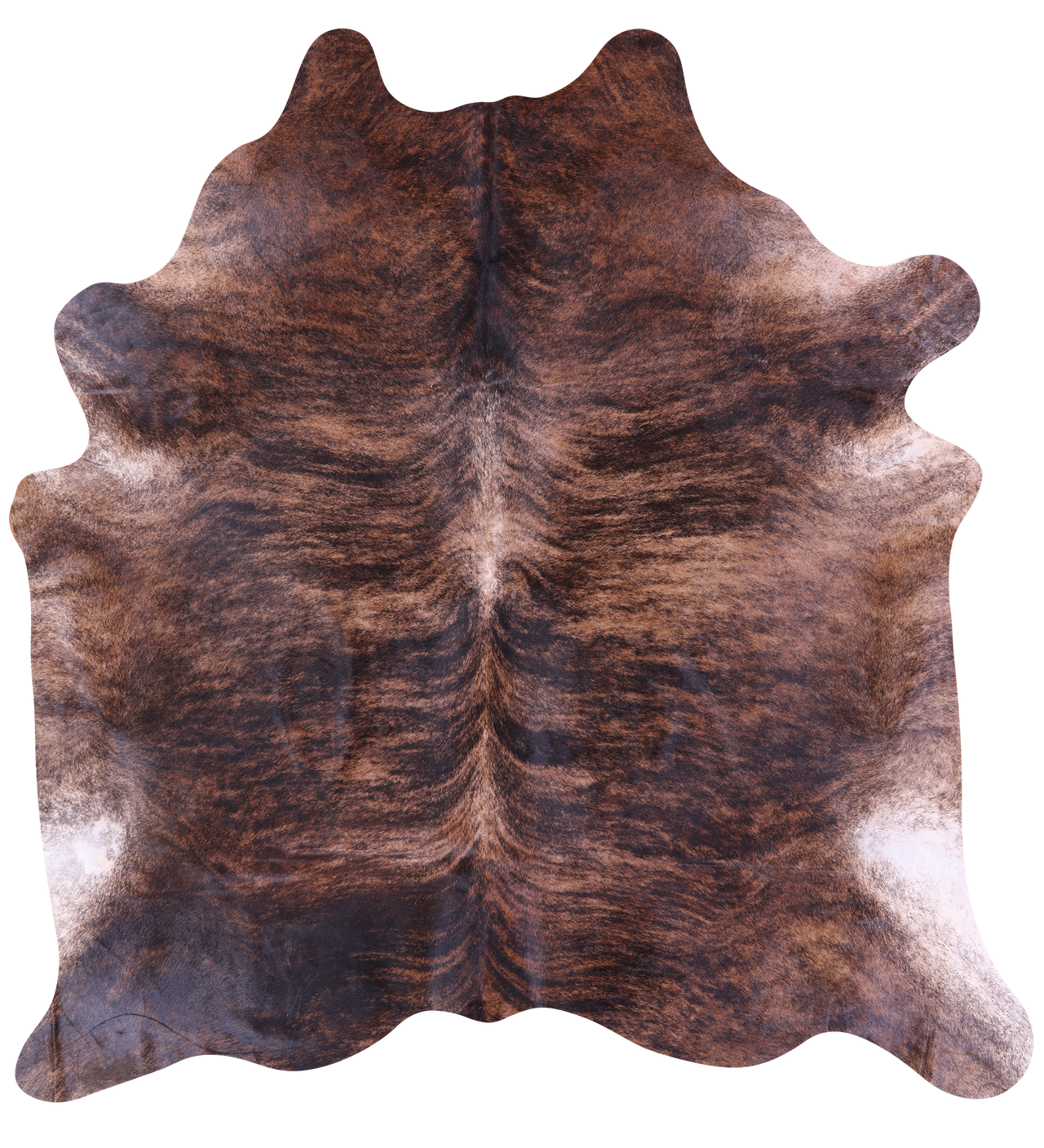Brindle Natural Brown Cowhide Rug - XX-Large 8' 2"H x 7' 9"W